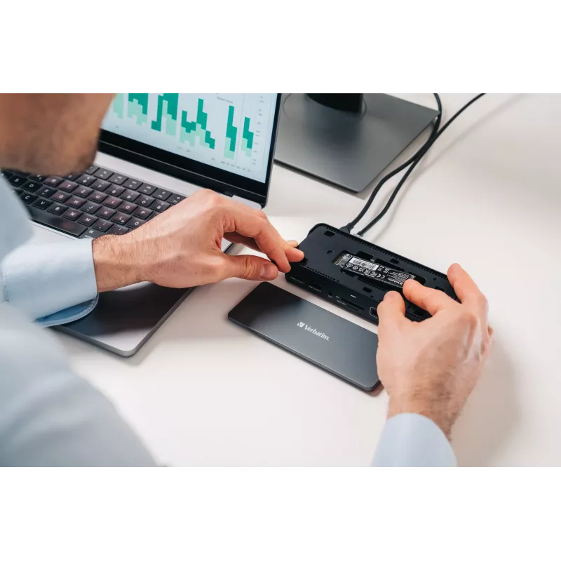 Verbatim CDS-15SSD Wired USB 3.2 Gen 1 (3.1 Gen 1) Type-C Czarny, szary