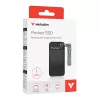 Verbatim Pocket SSD USB 3.2 Gen 2 1TB Czarny/Szary