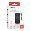 Verbatim Pocket SSD USB 3.2 Gen 2 1TB Czarny/Niebieski