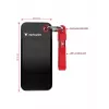 Verbatim Pocket SSD USB 3.2 Gen 2 2TB Czarny/Czerwony