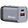 Ładowarka Verbatim GNC-35 GaN 35W z 1x USB-C PD 35W / 1x USB-A QC 3.0 (EU/UK/US)