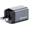 Ładowarka Verbatim GNC-35 GaN 35W z 1x USB-C PD 35W / 1x USB-A QC 3.0 (EU/UK/US)
