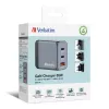 Verbatim GNC-65 GaN Charger 65W z 2 x USB-C PD 65W / 1 x USB-A QC 3.0 (EU/UK/US)