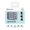Verbatim GNC-65 GaN Charger 65W z 2 x USB-C PD 65W / 1 x USB-A QC 3.0 (EU/UK/US)