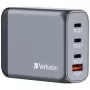 Ładowarka Verbatim GNC-100 GaN 100 W z 2x USB-C PD 100 W / 1x USB-C PD 65 W / 1x USB-A QC 3.0 (EU/UK/US)