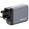 Ładowarka Verbatim GNC-100 GaN 100 W z 2x USB-C PD 100 W / 1x USB-C PD 65 W / 1x USB-A QC 3.0 (EU/UK/US)