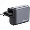 Verbatim GNC-140 GaN Charger 140W z 2 x USB-C PD 140W / 1 x USB-C PD 20W / 1 x USB-A QC 3.0 (EU/UK/US)