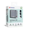 Verbatim GNC-140 GaN Charger 140W z 2 x USB-C PD 140W / 1 x USB-C PD 20W / 1 x USB-A QC 3.0 (EU/UK/US)