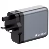 Verbatim GNC-140 GaN Charger 140W z 2 x USB-C PD 140W / 1 x USB-C PD 20W / 1 x USB-A QC 3.0 (EU/UK/US)
