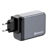 Verbatim GNC-200 Ładowarka GaN 200W z 2 x USB-C PD 100W / 1 x USB-C PD 65W / 1 x USB QC 3.0 (EU/UK/US)