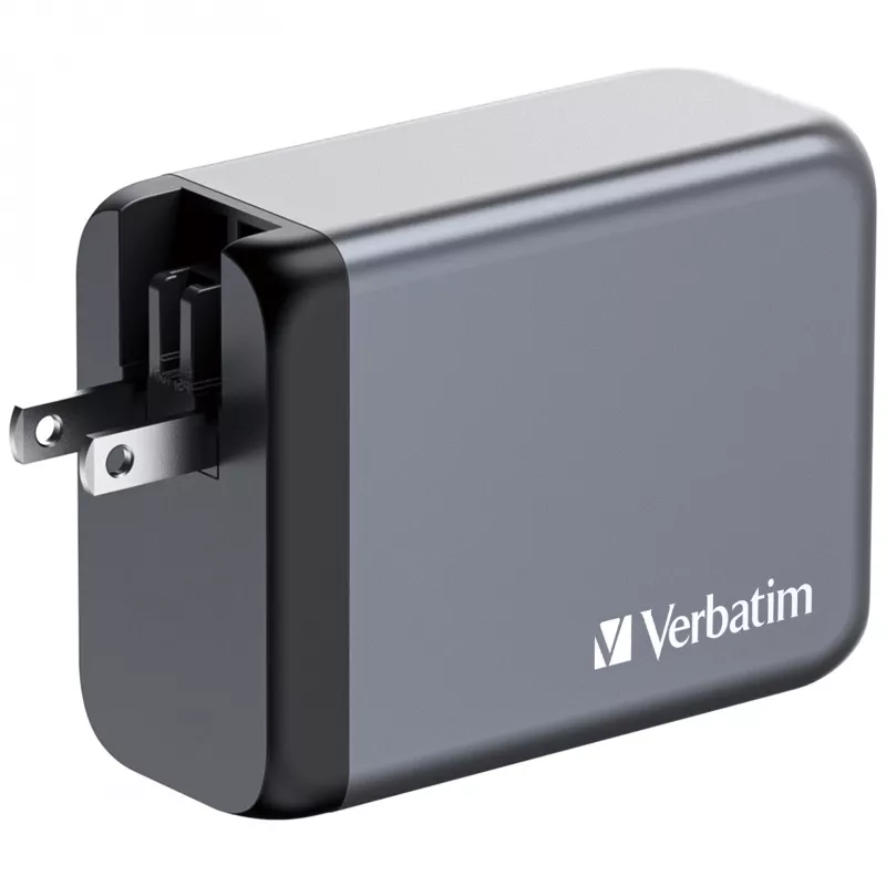 Verbatim GNC-200 Ładowarka GaN 200W z 2 x USB-C PD 100W / 1 x USB-C PD 65W / 1 x USB QC 3.0 (EU/UK/US)