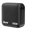 Verbatim Mini GaN Charger 165W 4 Port US plug z EU and UK adaptors