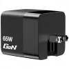 Verbatim GaN Charger 65W 2 Port wysuwany kabel wyświetlacz wtyczki US z adapterami EU i UK