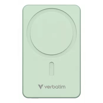 Verbatim Charge 'n' Go Essentials Magnetyczny bezprzewodowy powerbank 10000 mAh Zielony