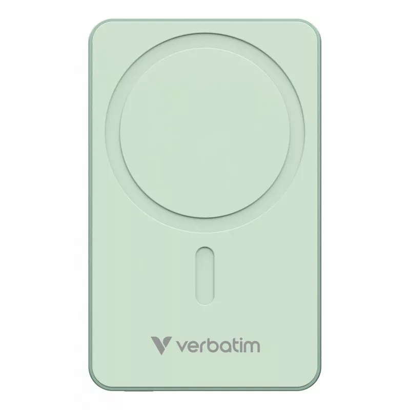 Verbatim Charge 'n' Go Essentials Magnetyczny bezprzewodowy powerbank 10000 mAh Zielony