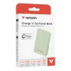 Verbatim Charge 'n' Go Essentials Magnetyczny bezprzewodowy powerbank 10000 mAh Zielony