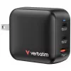 Verbatim GaN Charger 100W Universal Czarny AC Fast charging Indoor