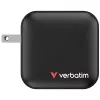 Mini ładowarka Verbatim GaN 100 W 4 porty wtyk US z adapterami EU i UK