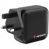 Mini ładowarka Verbatim GaN 100 W 4 porty wtyk US z adapterami EU i UK