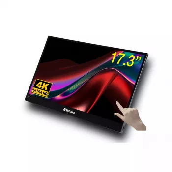 Monitor Verbatim Portable Touchscreen 17.3 cala 4K Ultra HD LCD 3840 x 2160