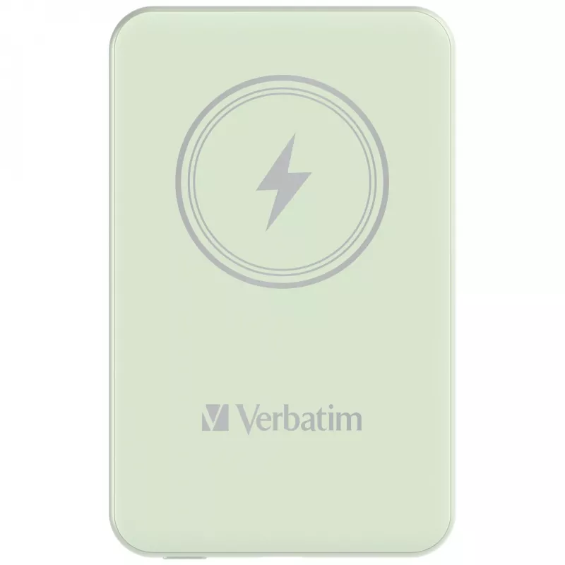 Verbatim Charge 'n' Go Magnetic Wireless Power Bank 5000mAh zielony