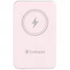 Verbatim Charge 'n' Go Magnetic Wireless Power Bank 5000mAh Różowy