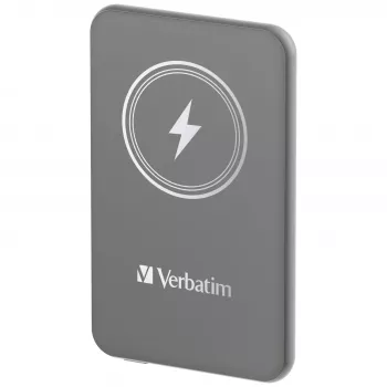 Verbatim Charge 'n' Go Magnetic Wireless Power Bank 5000mAh Szary