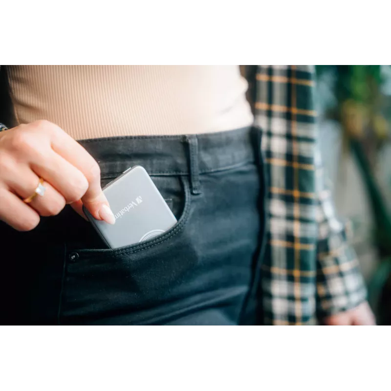 Verbatim Charge 'n' Go Magnetic Wireless Power Bank 5000mAh Szary