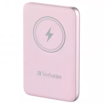 Verbatim Charge 'n' Go Magnetyczny Powerbank Bezprzewodowy 10000mAh Różowy