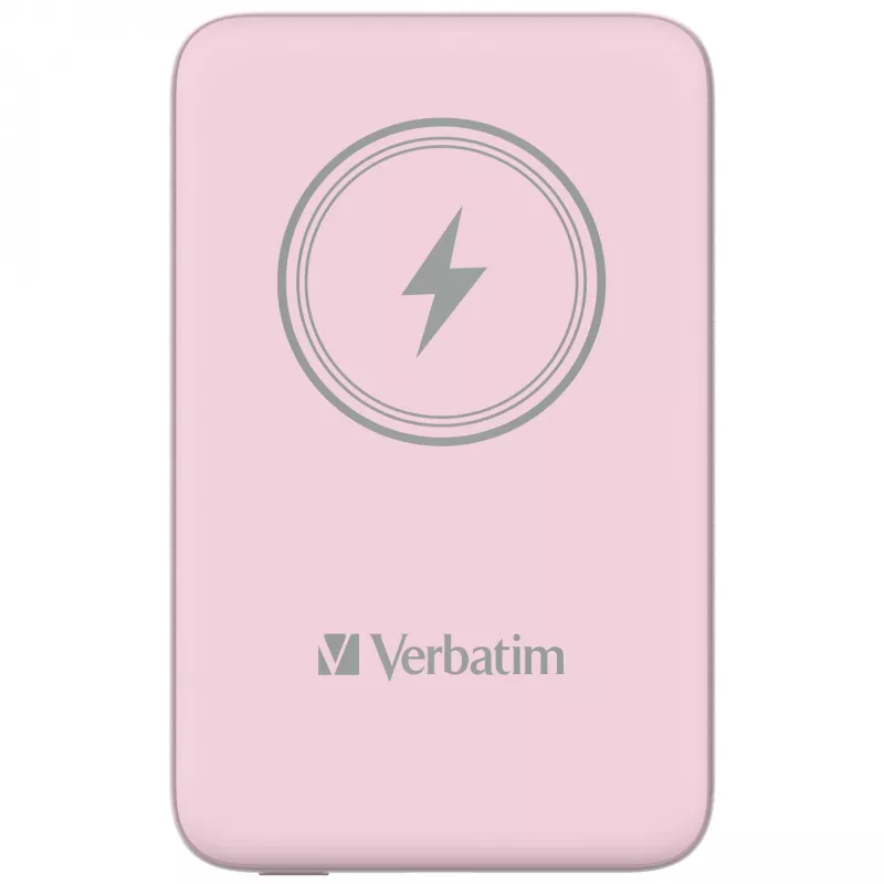 Verbatim Charge 'n' Go Magnetyczny Powerbank Bezprzewodowy 10000mAh Różowy