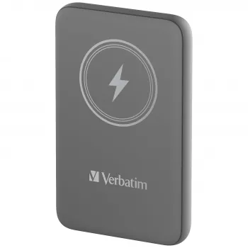 Verbatim Charge 'n' Go Magnetic Wireless Power Bank 10000mAh Szary