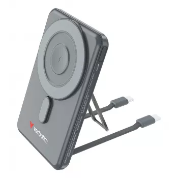 Verbatim Charge'n'Go 2C Powerbank 5000 mAh Szary, 5000 mAh, Adaptive Fast Charging, Power Delivery 3.0, Quick Charge 3.0, Ładowanie bezprzewodowe, 3,85 V, 20 W, Szary