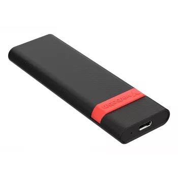 Verbatim M.2 NVMe SSD Enclosure Kit, obudowa SSD, M.2, PCI Express, 10 Gbit/s, łączność USB, czarny, czerwony