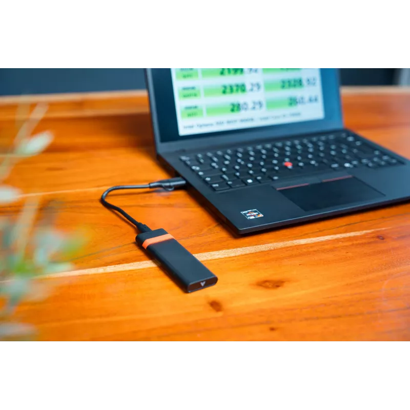 Verbatim M.2 NVMe SSD Enclosure Kit, obudowa SSD, M.2, PCI Express, 10 Gbit/s, łączność USB, czarny, czerwony