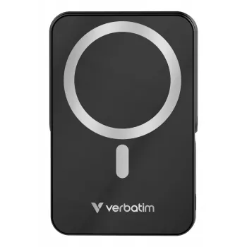 Verbatim Charge 'n' Go Magnetic Wireless Power Bank z podstawką – 10000 mAh, czarny