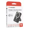 Verbatim Charge 'n' Go Magnetic Wireless Power Bank z podstawką – 10000 mAh, czarny