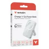 Verbatim Charge 'n' Go Magnetic Wireless Power Bank z stand - 10000 mAh Niebieski