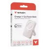 Verbatim Charge 'n' Go Magnetyczny bezprzewodowy powerbank z podstawką - 10000 mAh Różowy
