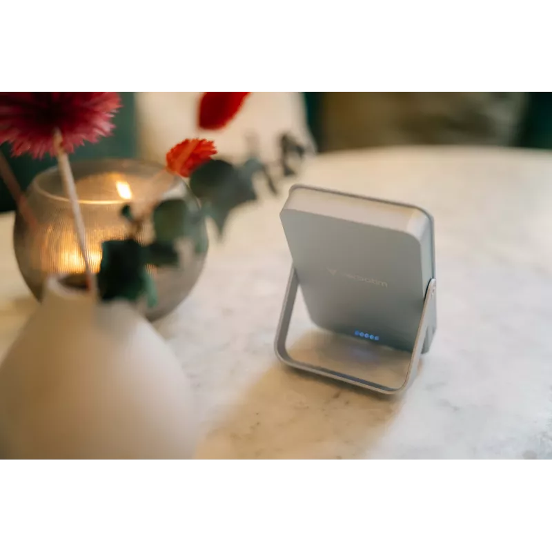 Verbatim Charge 'n' Go Magnetic Wireless Power Bank z stand - 10000 mAh szary