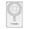 Verbatim Charge'n'Go 2C Power Bank 5000 mAh Srebrny, 5000 mAh, Polimer litowy (LiPo), Adaptive Fast Charging, Power Delivery 3.0, Quick Charge 3.0, Ładowanie bezprzewodowe, 3,85 V, 20 W