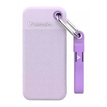 Verbatim Pocket SSD USB 3.2 Gen 2 1TB fioletowy incl. two rubber sleeves