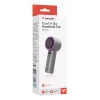 Verbatim Cool’n’Go IceTouch Handheld Fan szary/fioletowy, szary, fioletowy, 1 fan(s), Handheld fan, 1 szt., 8 W, Lithium-Ion (Li-Ion)