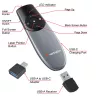 Prezenter bezprzewodowy Verbatim Focus z czerwonym wskaźnikiem laserowym, RF, USB, 30 m, czarny, srebrny