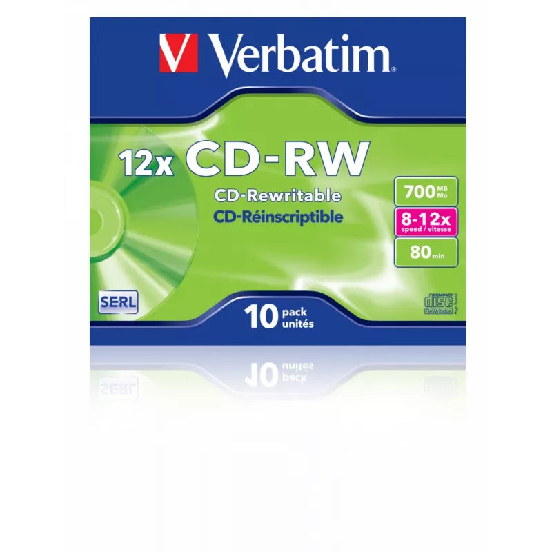 Verbatim CD-RW 12x 700 MB 10 szt.