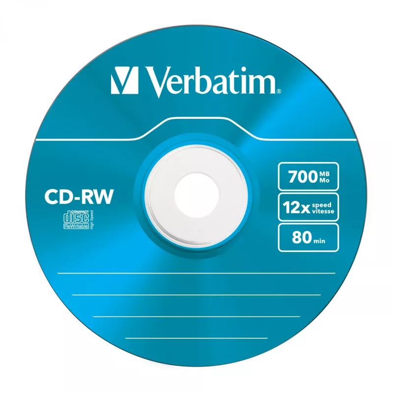 Verbatim CD-RW Colour 12x 700 MB 5 szt.
