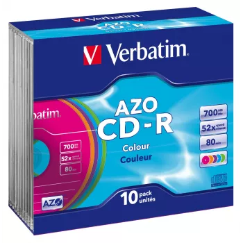 Verbatim CD-R AZO Colours 700 MB 48x 10 szt.
