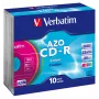 Verbatim CD-R AZO Colours 700 MB 48x 10 szt.