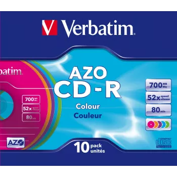 Verbatim CD-R AZO Colours 700 MB 48x 10 szt.