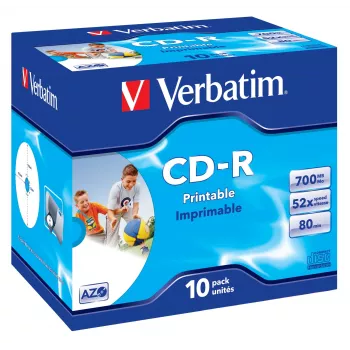 Verbatim CD-R AZO Wide Inkjet Printable 700 MB 52x 10 szt.
