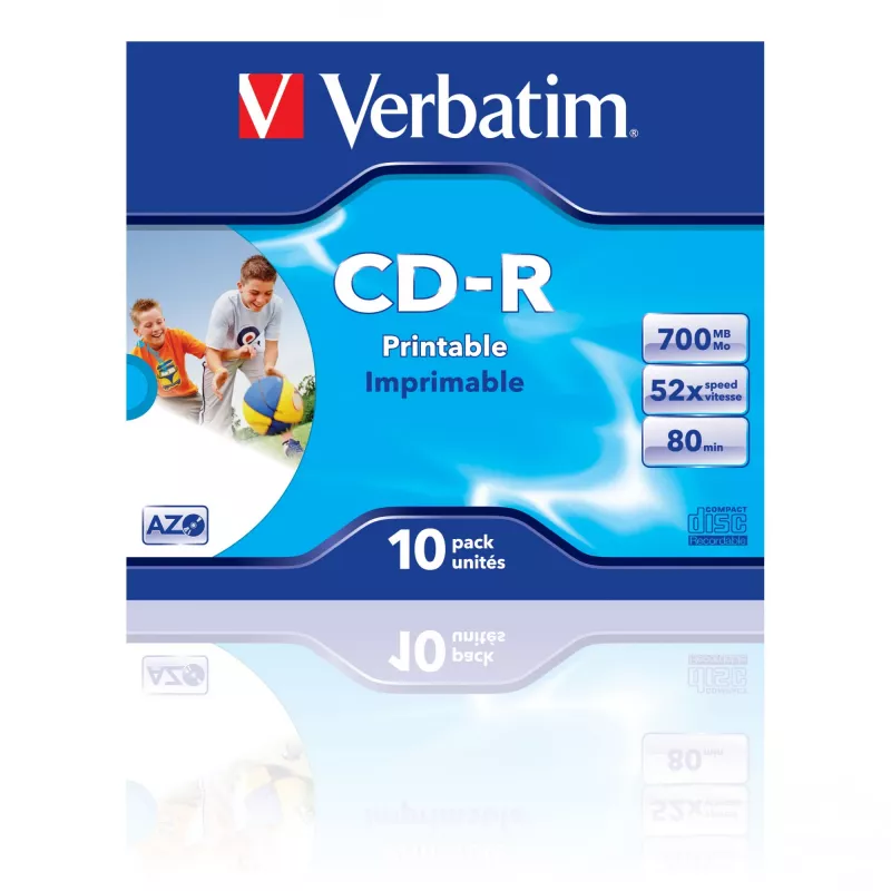 Verbatim CD-R AZO Wide Inkjet Printable 700 MB 52x 10 szt.